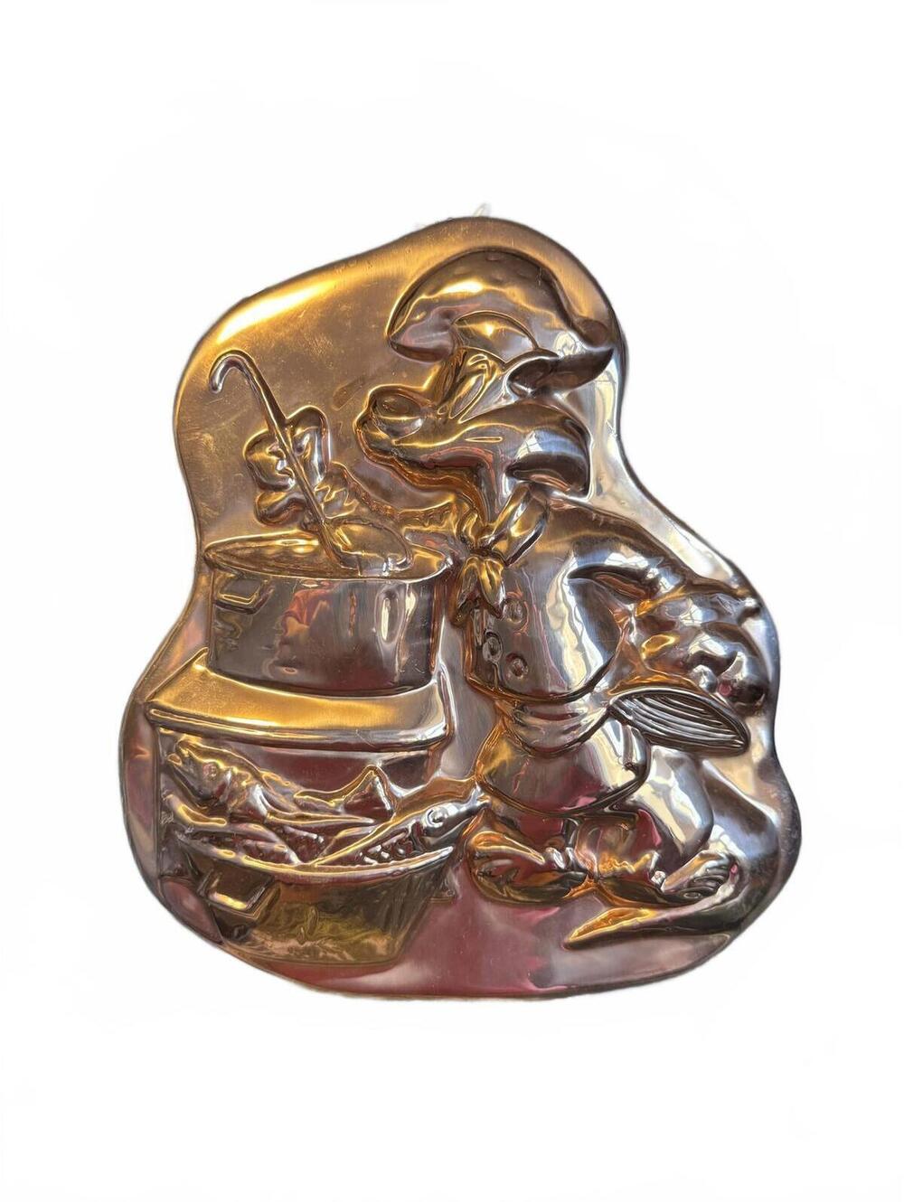 Vintage Copper looney Tunes (Sylvester) Mold with Cook Character Design